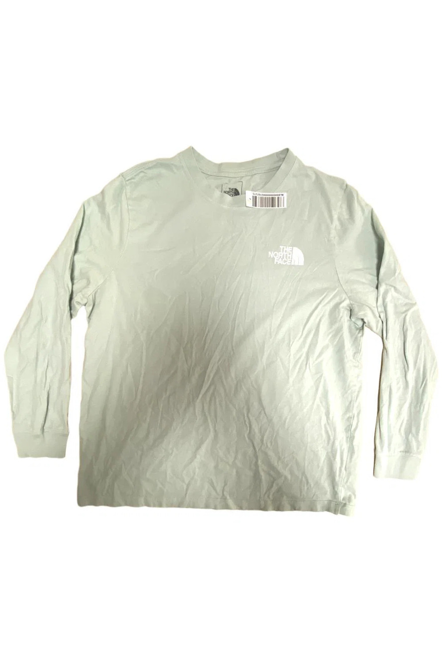 The North Face Women's Simple Half Dome Long Slv Aqua - Regular